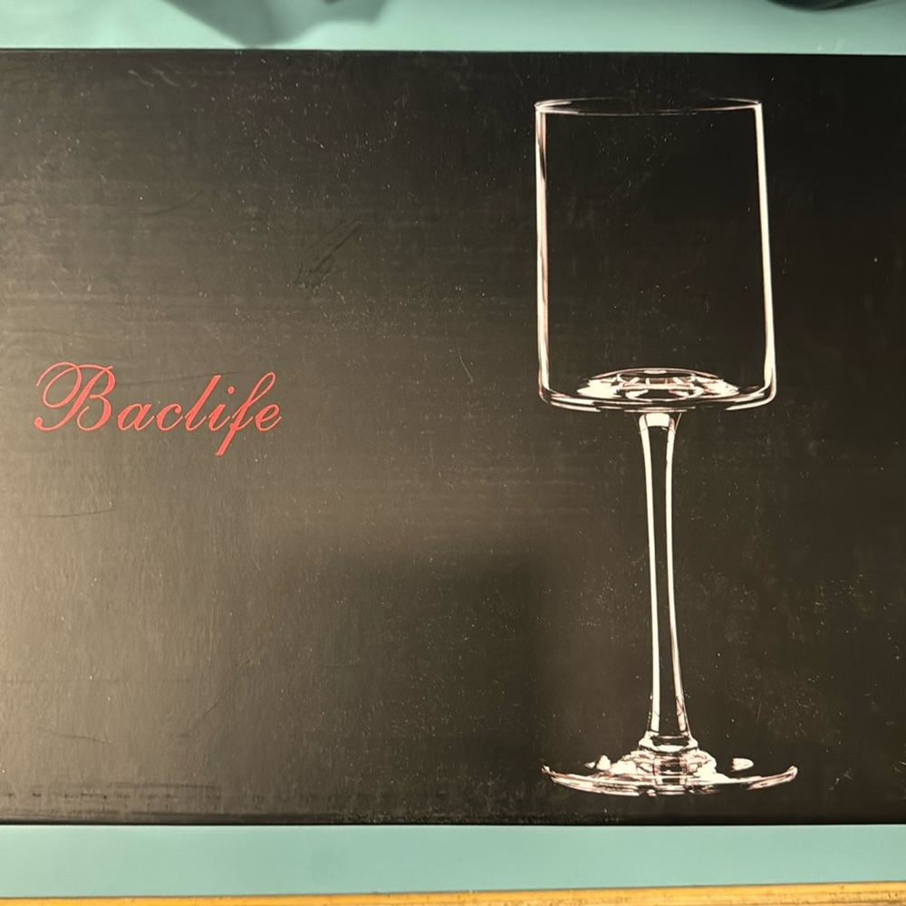 Gorgeous unique shaped wine glasses